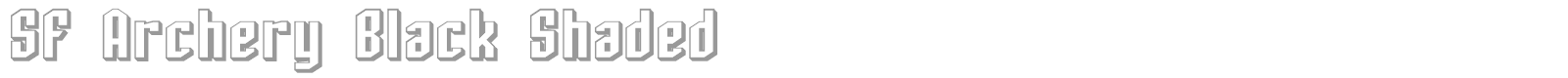 SF Archery Black font preview